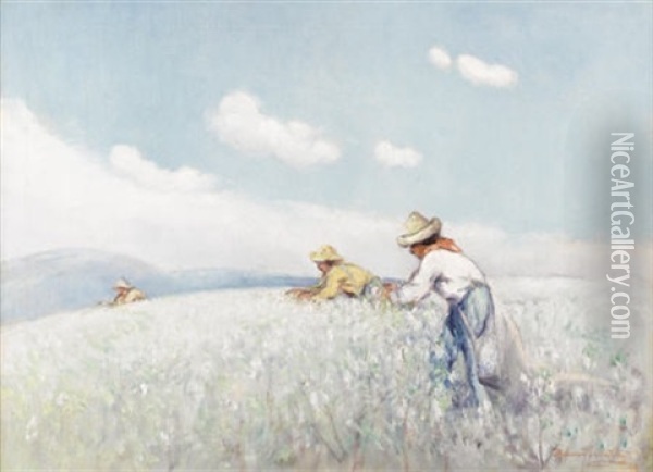 The Cotton Pickers Oil Painting - Dawson Dawson-Watson