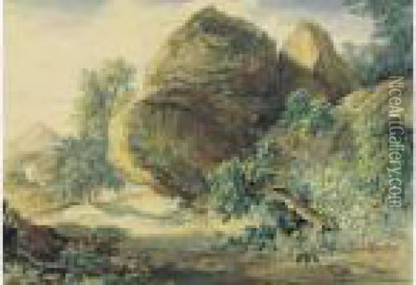 Paysage Alentour D'ajaccio Oil Painting - William Cowen