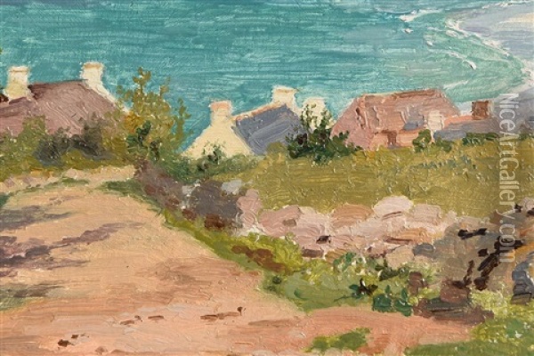 Dog Bay, Donegal Oil Painting - William Henry Bartlett