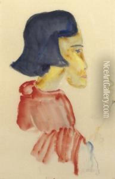 Girl From Ceylon Oil Painting - Philipp Bauknecht