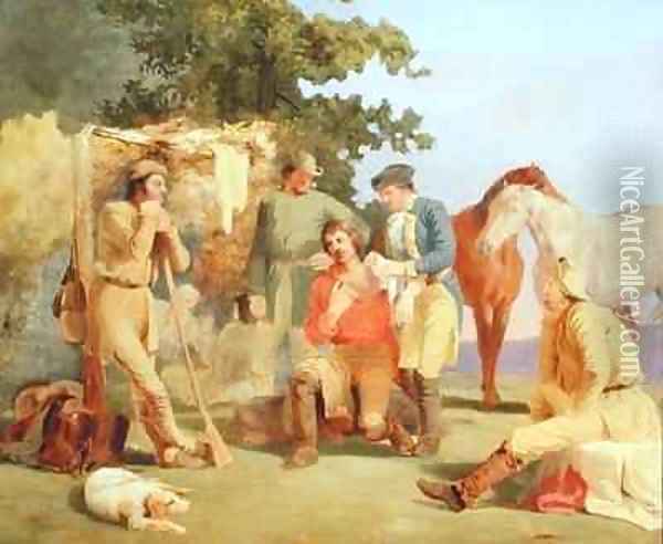 Scouts in the French and Indian Wars Oil Painting - Charles Herbert Eastlake