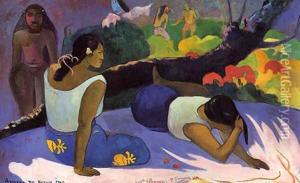 Arearea No Varua Ino Oil Painting - Paul Gauguin