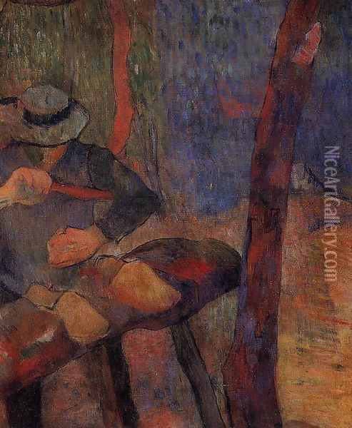 The Clog Maker Oil Painting - Paul Gauguin
