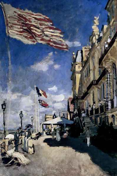 The Hotel Des Roches Noires At Trouville Oil Painting - Claude Oscar Monet