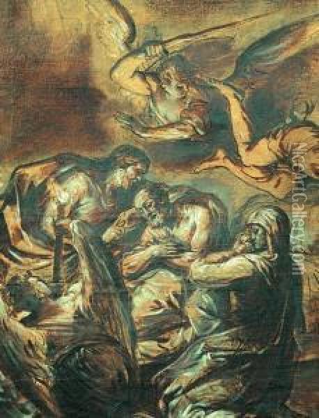 La Mort De Saint Joseph Oil Painting - Vincenzo Pisanelli