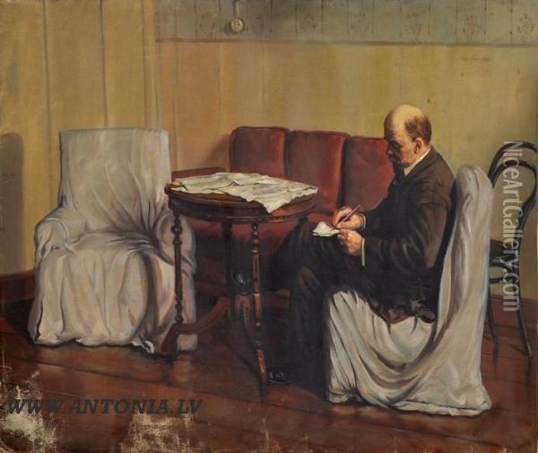 Lenin Oil Painting - Isaak Israilevich Brodsky