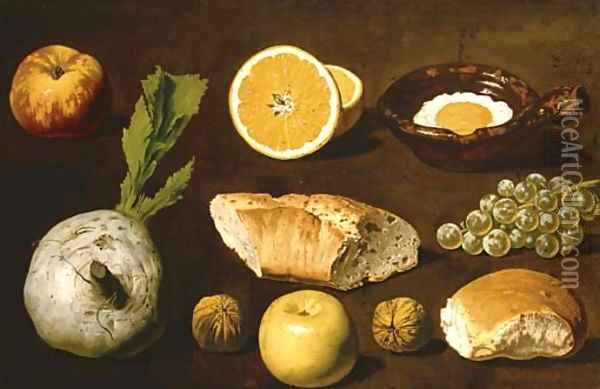 Studies of bread Oil Painting - Spanish School