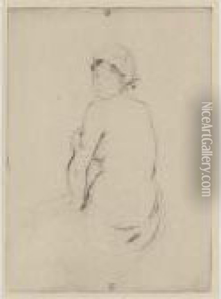 A Collection Of Seven Drypoints Oil Painting - Berthe Morisot