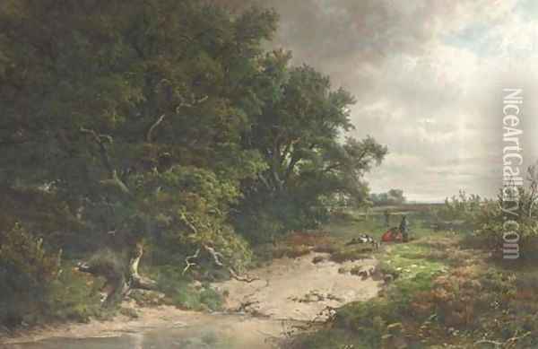 The Well in the Heath Oil Painting - Hendrik-Dirk Kruseman van Elten