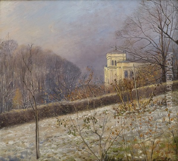 Villa Ved Drammensveien Oil Painting - Karl Edvard Diriks