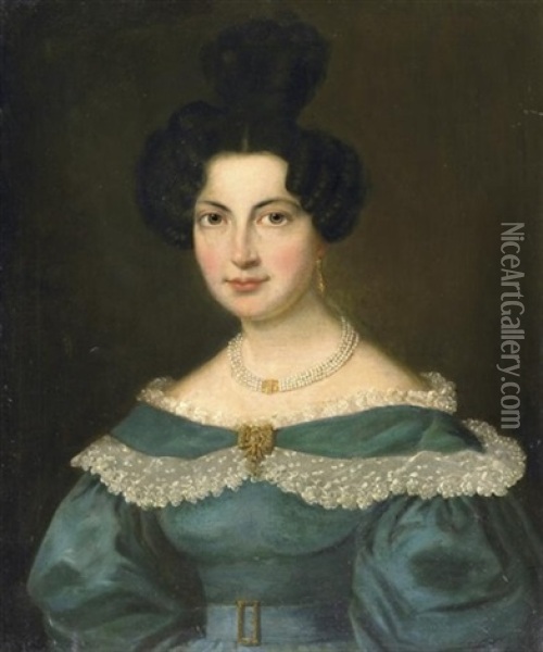 Portrat Der Josephine Von Lilien Oil Painting - Friedrich Maul