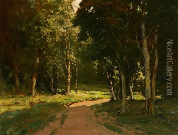 Clandeboye Forest Oil Painting - James Humbert Craig