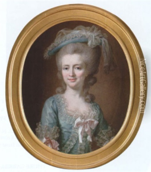 Portratt Forestallande Johanna Christina Benzelstierna Oil Painting - Ulrika (Ulla Fredrica) Pasch
