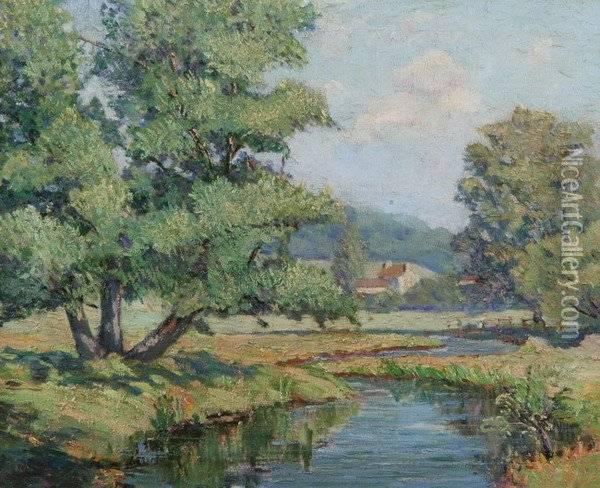 The Winding Stream Oil Painting - Robert Morley