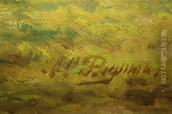 Polderlandschap Met Koeien Rechtsonder Get Oil Painting - Herman Bogman I