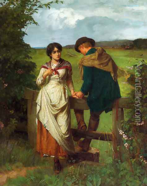 The Girl I Left Behind Oil Painting - William Holyoake