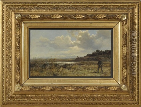 Landschaft Aus Der Umgebung Von Dresden Oil Painting - Bernhard Muehlig