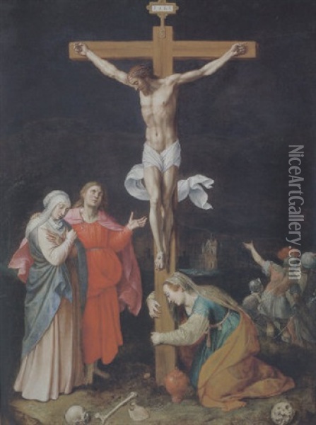 Die Kreuzigung Christi Oil Painting - Jacob De Backer