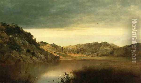 Paradise Rocks, Newport Oil Painting - John Frederick Kensett