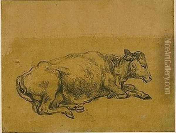 Study of a Cow Oil Painting - Thomas Gainsborough
