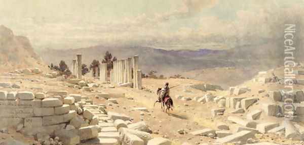 The Entrance of Ancient Samaria Oil Painting - Carl Haag