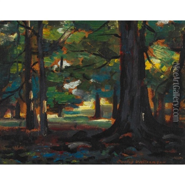 Summer Landscape Oil Painting - Albert Curtis Williamson