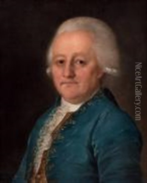 Portrait Du Comte Andre Petrovitch Schouvaloff Oil Painting - Theodore Rokotoff