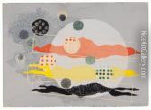 Composition La Sarraz Oil Painting - Laszlo Moholy-Nagy