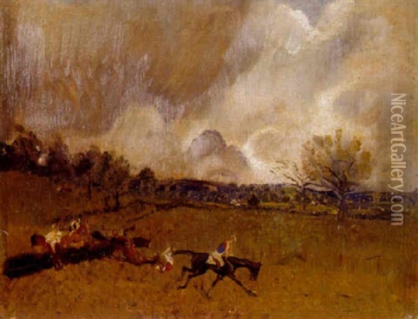 The Bong Bong Picnic Races Oil Painting - George Washington Lambert