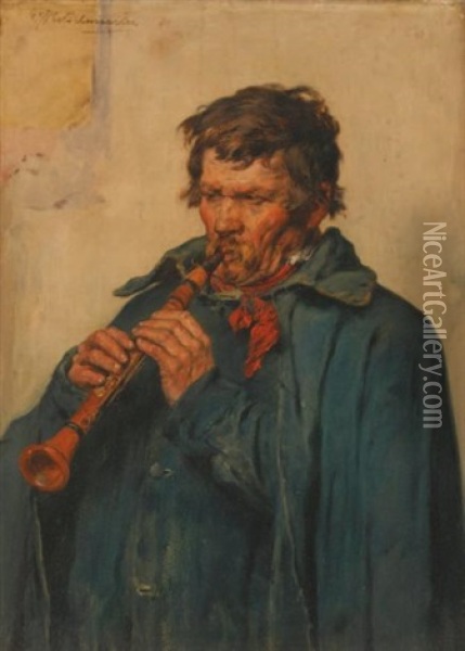 Portrait D'homme Oil Painting - Hugo Kotschenreiter