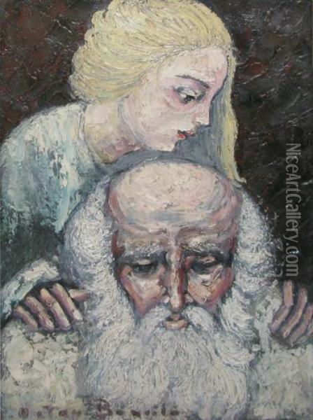 Buniculsi Nepoata Oil Painting - Octav Bancila