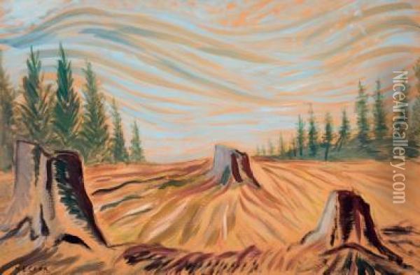 Cleared Land Oil Painting - Emily M. Carr