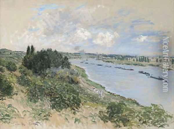 Bord de Seine à Port-Villez Oil Painting - Claude Oscar Monet
