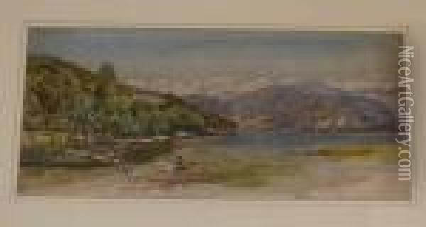 Lake Maggiore Oil Painting - Charles Rowbotham