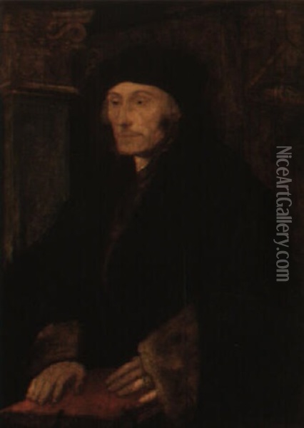 Portrait Of Erasmus Of Rotterdam Oil Painting - Hans Holbein the Elder