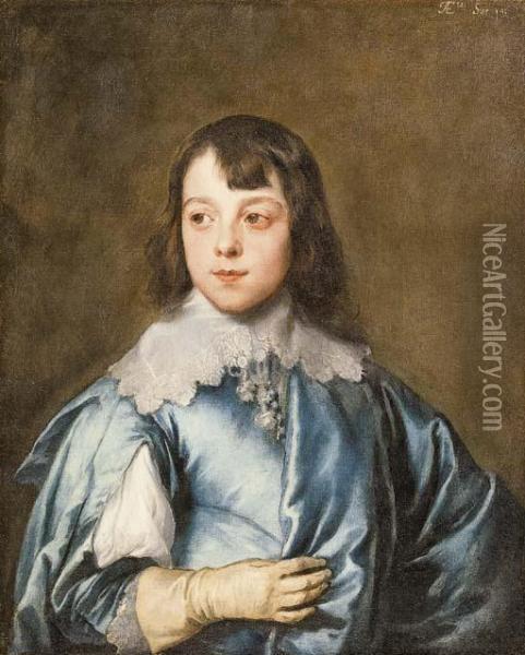 Portrait Of Charles, Lord Strange Oil Painting - Sir Anthony Van Dyck