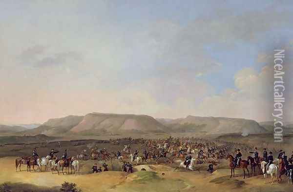 The Capture of Shumla, 1860 Oil Painting - Bogdan Willewalde