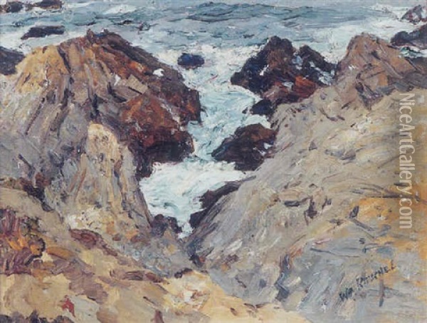 Monterey Coast Oil Painting - William Ritschel