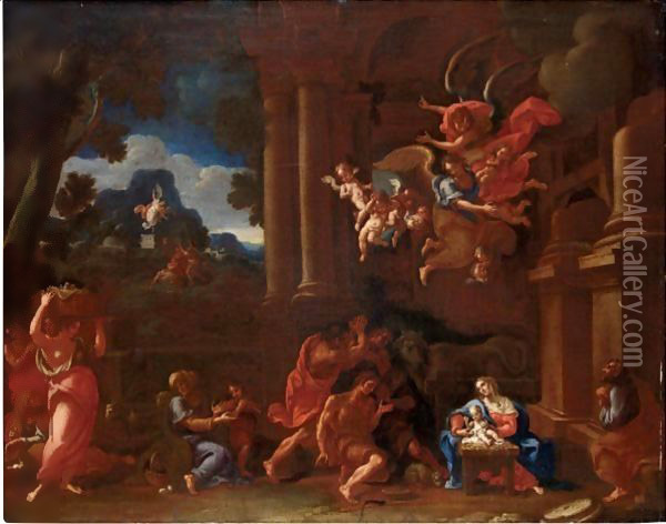 Adorazione Dei Pastori 3 Oil Painting - Italian School