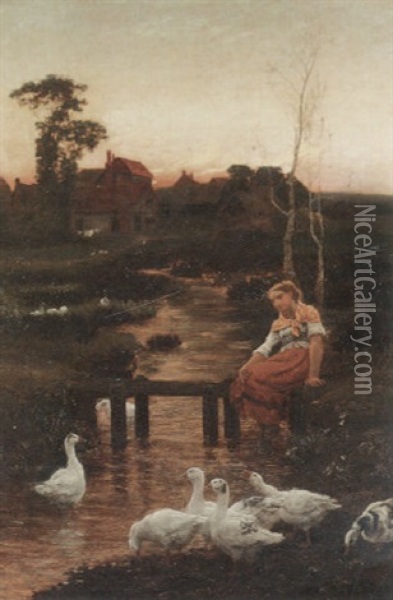 Goosey Goosey Gander Oil Painting - Alice (Alice Morgan) Havers