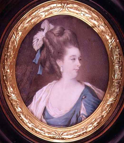 Mrs Yates, an actress, 1776 Oil Painting - Samuel Codes