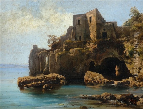 Posillipo Oil Painting - Teodoro Duclere