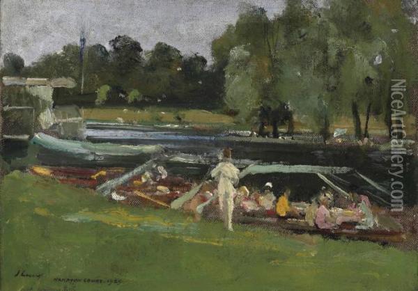 Boating At Remenham Oil Painting - John Lavery