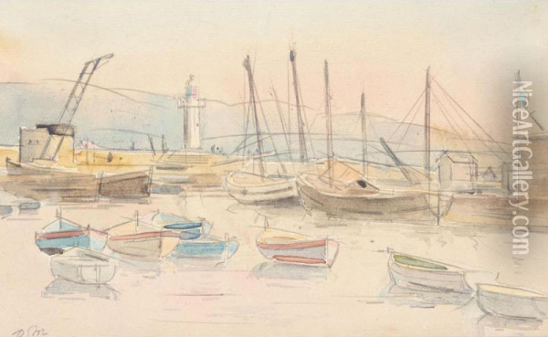 The Harbour, Tangier Oil Painting - Dugald Sutherland Mccoll