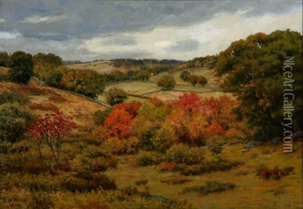 Autumn Landscape Oil Painting - Eugene Alonzo Poole