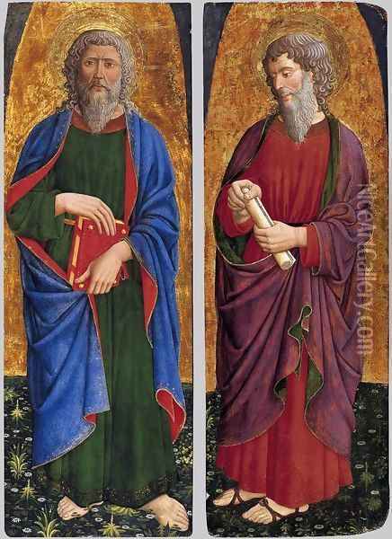 St Philip; St Paul Oil Painting - Giovanni Da Rimini
