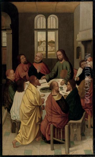 The Last Supper Oil Painting - Dieric the Elder Bouts