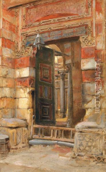 Porte D'une Mosquee Oil Painting - Maxime Dastugue