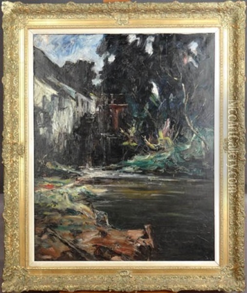 Le Moulin De Wezembeek-oppem Oil Painting - Armand Gustave Gerard Jamar