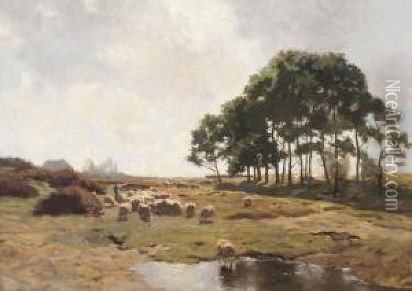 Shepherd Oil Painting - Willem II Steelink